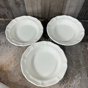3 Mikasa FRENCH COUNTRYSIDE 8 1/2" Soup Pasta Cereal Rimmed F 9000 Bowls